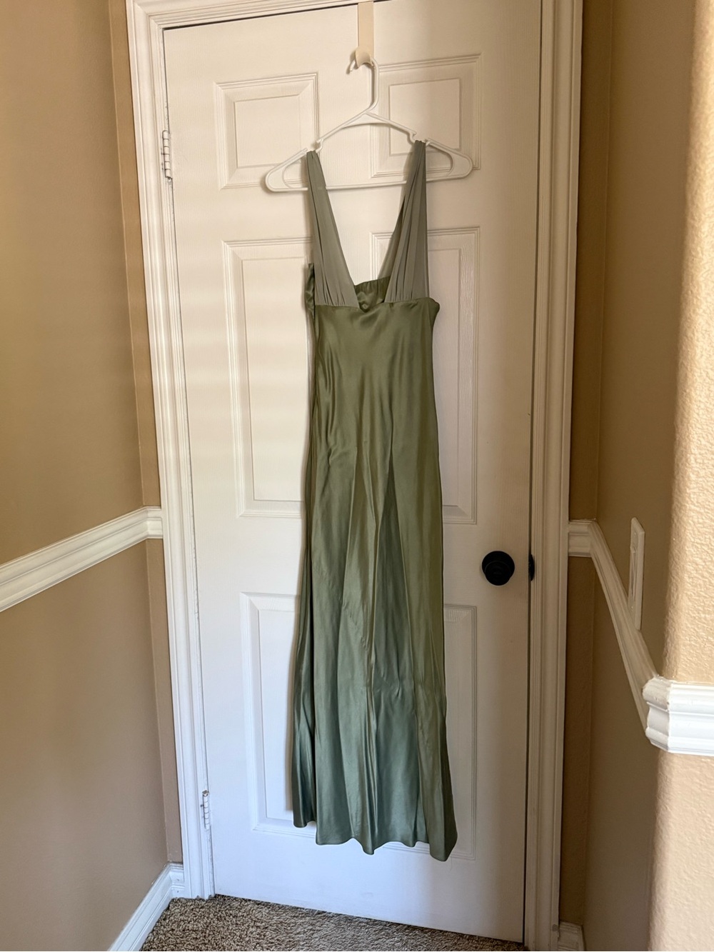 Reformation Lune Dress Green - Size 2 - Picture 5 of 7